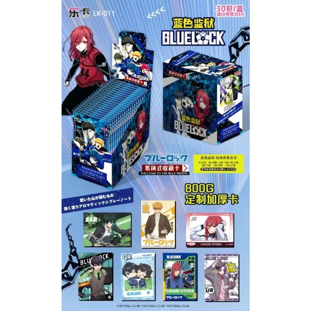 BLUE LOCK Collection Card For Children Isagi Yoichi Bachira Meguru Nagi Seishiro Hot Blooded Anime Limited Game Card Kids Gifts