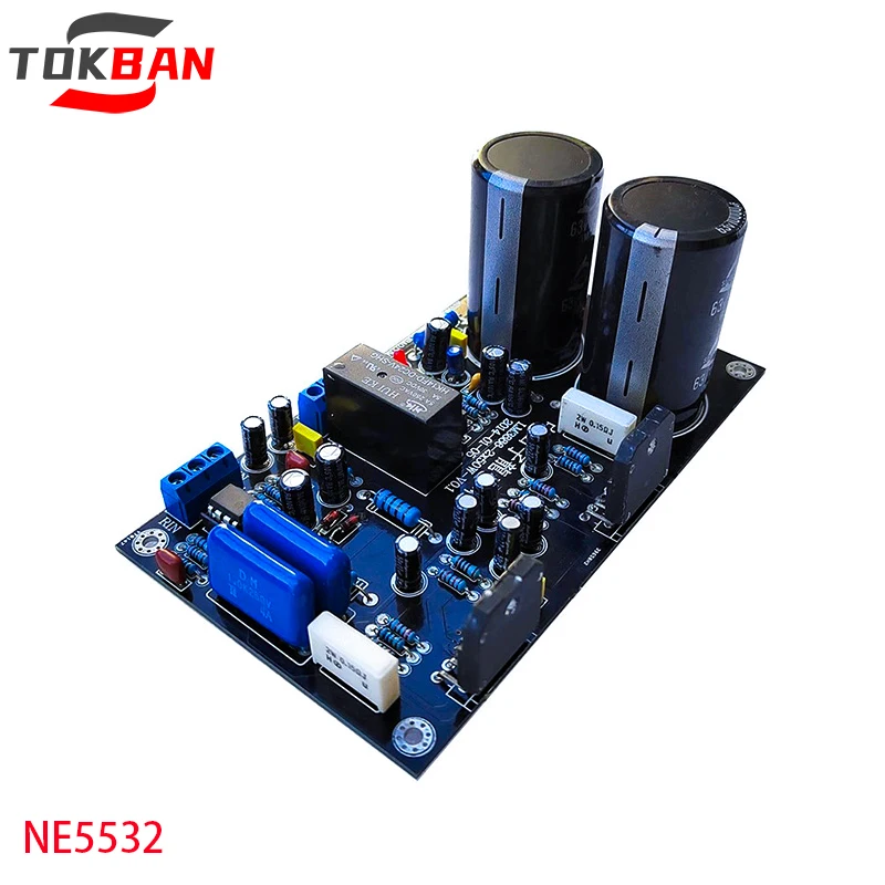 TOKBAN NE5532 (AD827) 68W*2 2.0 Kanaals HIFI Stereo Versterker Met Luidsprekerbescherming En Voorversterker Voor Home Theater