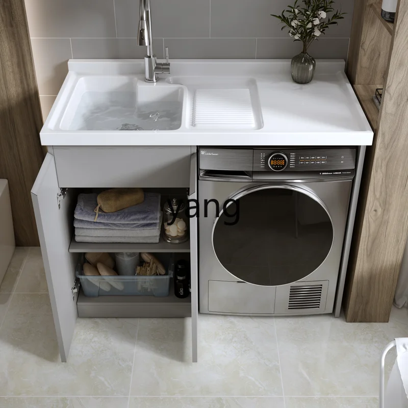 XYY paint stainless steel balcony washing machine integrated laundry cabinet significant other combination