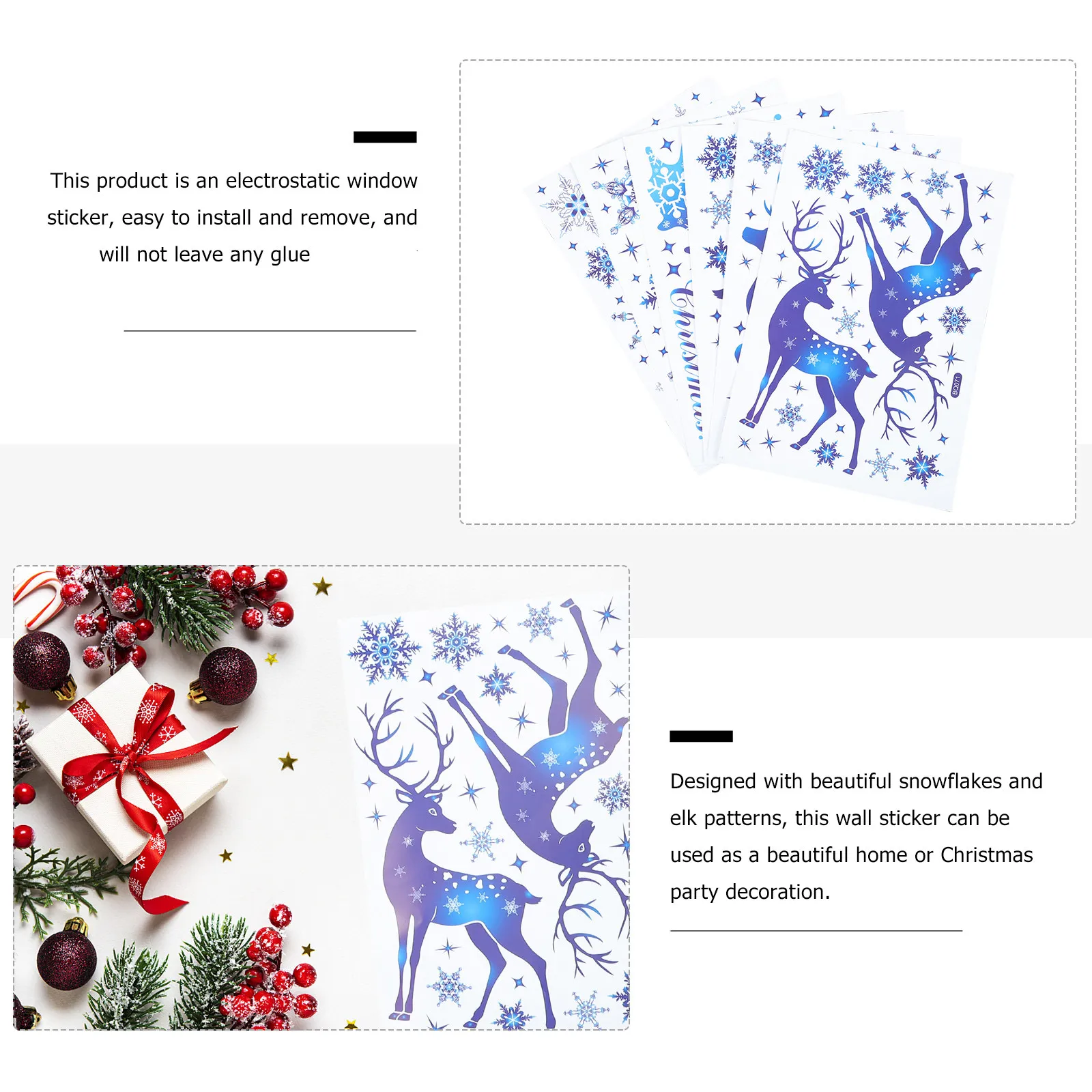 6 Yaprak Kar Tanesi Pencere Çı - Snowflake Window Decal incelemesi ve fiyatı