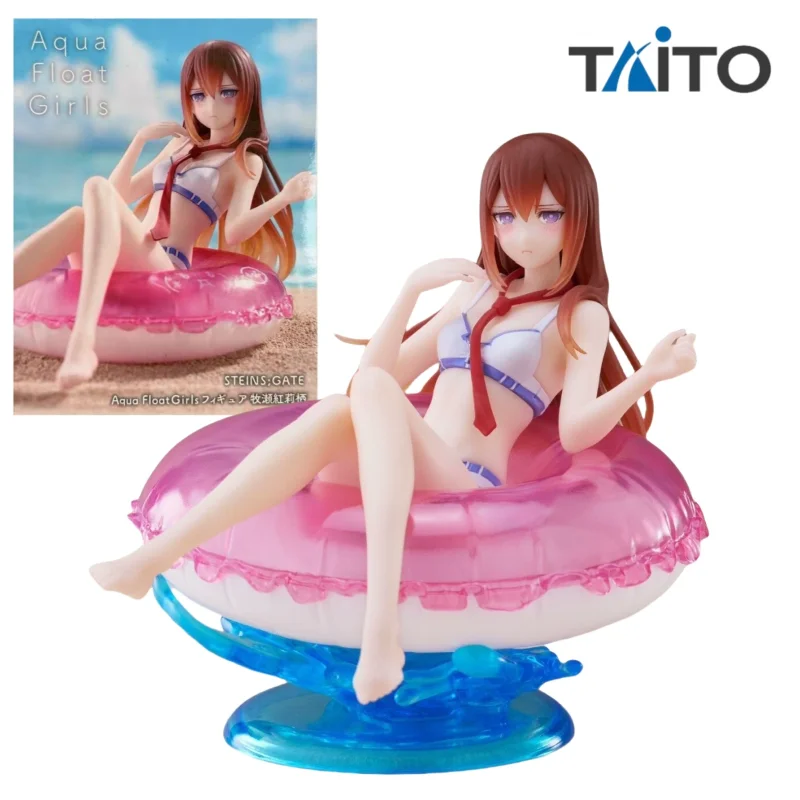 

In Stock Original Taito Aqua Float Girls Steins;Gate Makise Kurisu Swimwear Anime Figure Brand New Boxed Model Collection Gifts