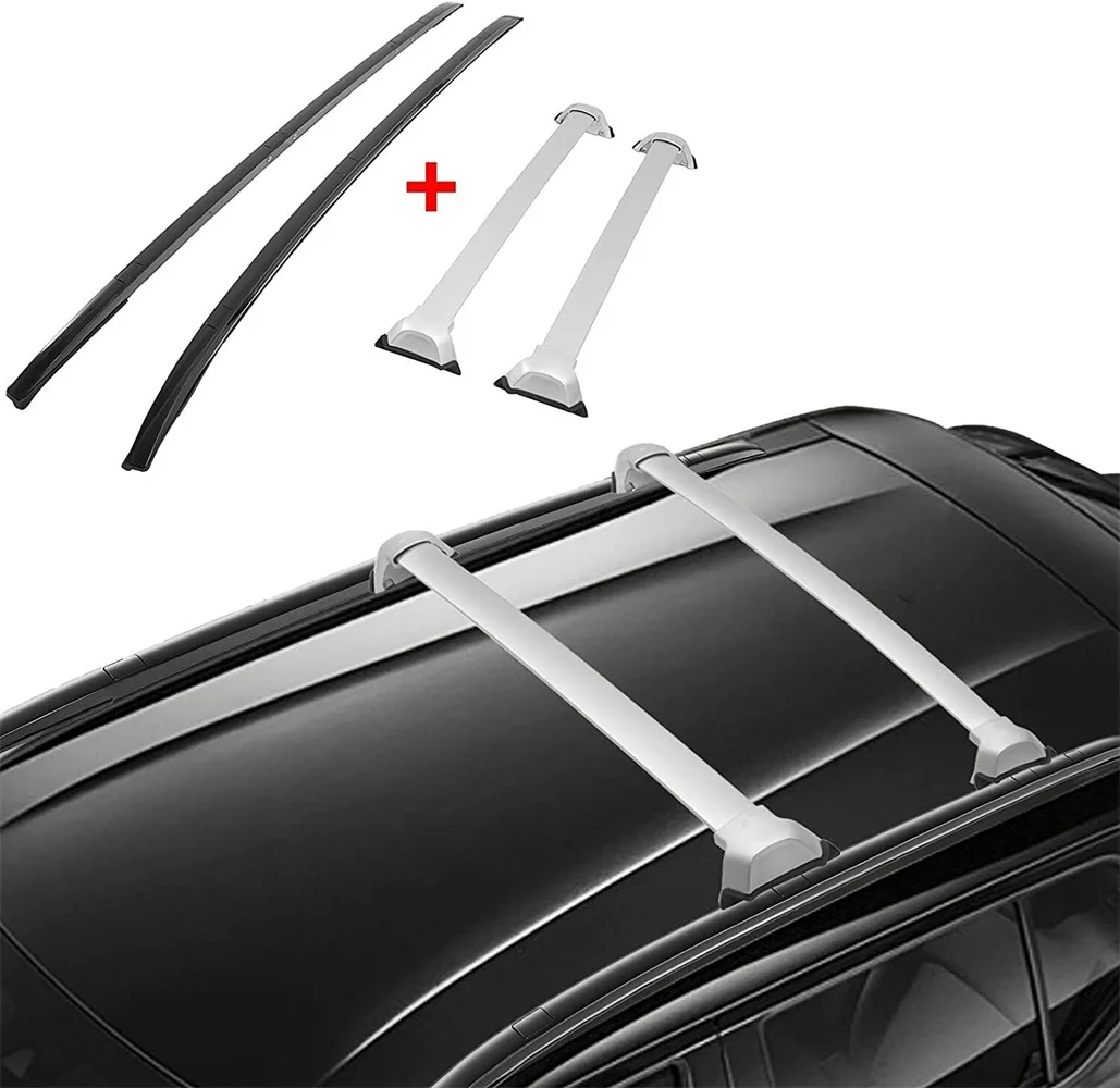 

4Pcs Aluminum Roof Rail Rack Cross Bar Crossbar Fit for 2017-2022 Honda CRV CR-V