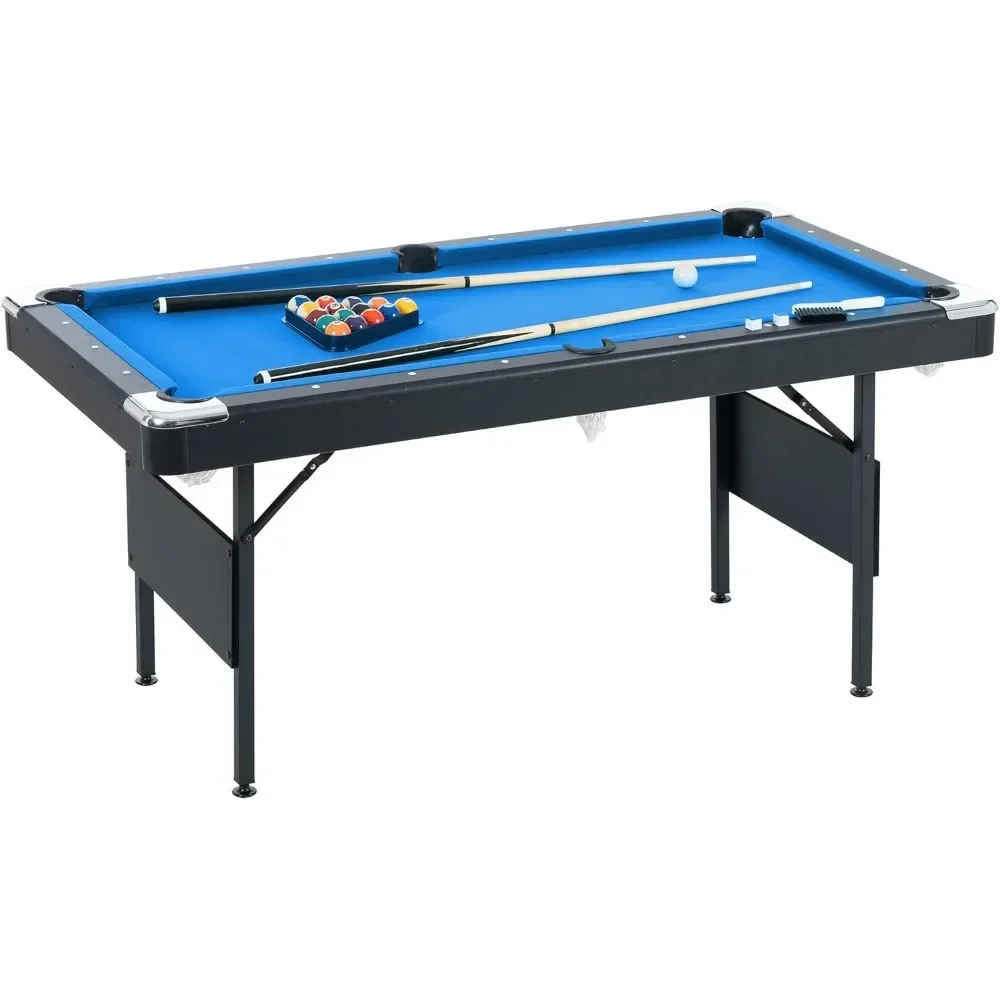 Ensemble de table de billard pliante avec queues Ik