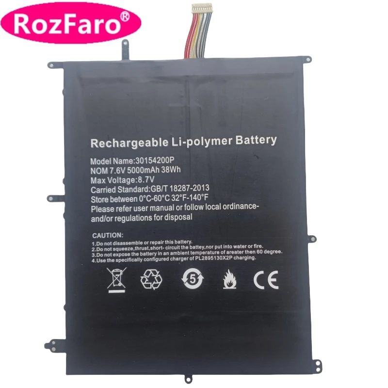 RozFaro For Trekstor C11 2775152 30154200P 2773180-2S NV-2874180-2S Battery For Umax VisionBook 13Wa Pro For Teclast F7 Plus Pro