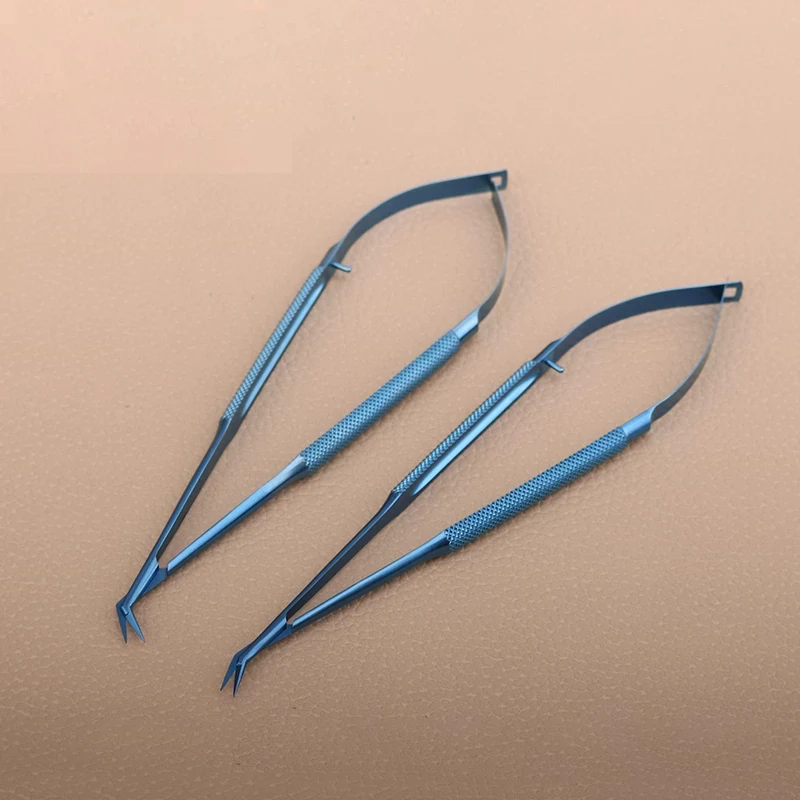 Microscopic Angled Scissors, Microsurgical , Precision Angled Scissors, Ophthalmic and ENT