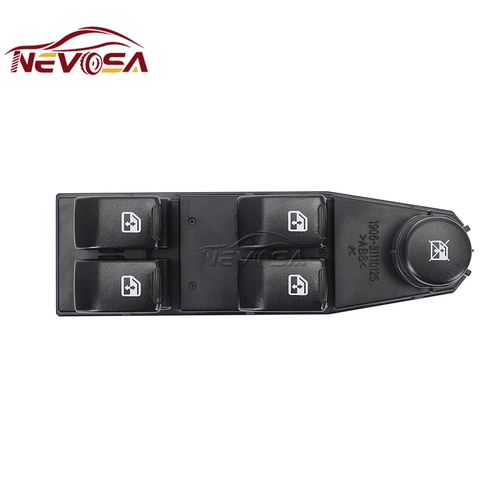 NEVOSA 96942497 For Chevrolet Chevy Spark EV WVE BY NTK 2013-2016 Front Left Driver Master Power Window Switch Glass Button