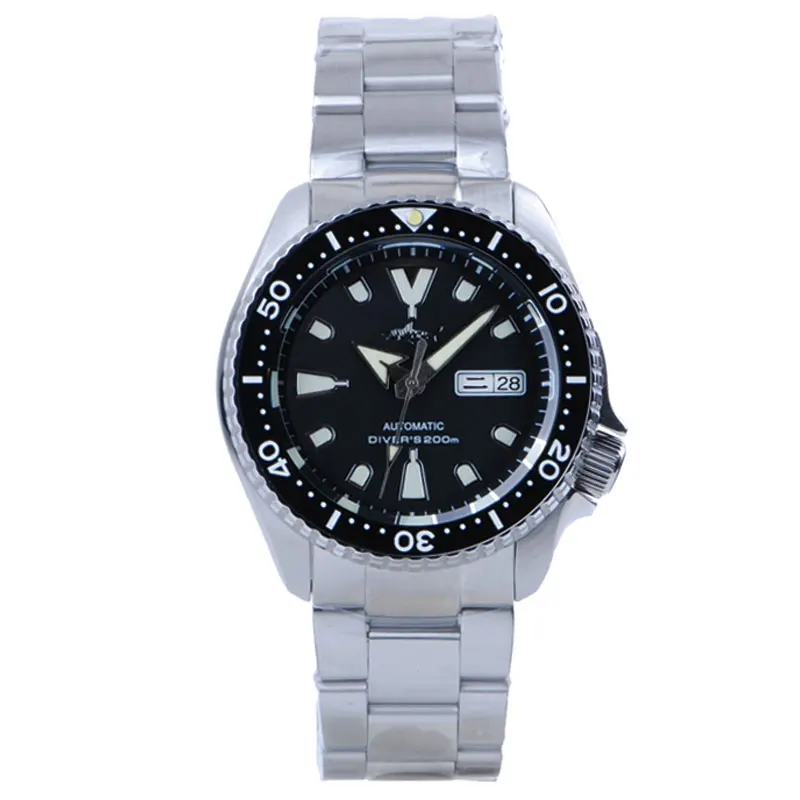 Heimdallr 42MM Black Dial Sapphire Glass Ceramic Bezel Men's SKX007 Diver Watch NH36 Automatic Movement 20Bar Water Resistant