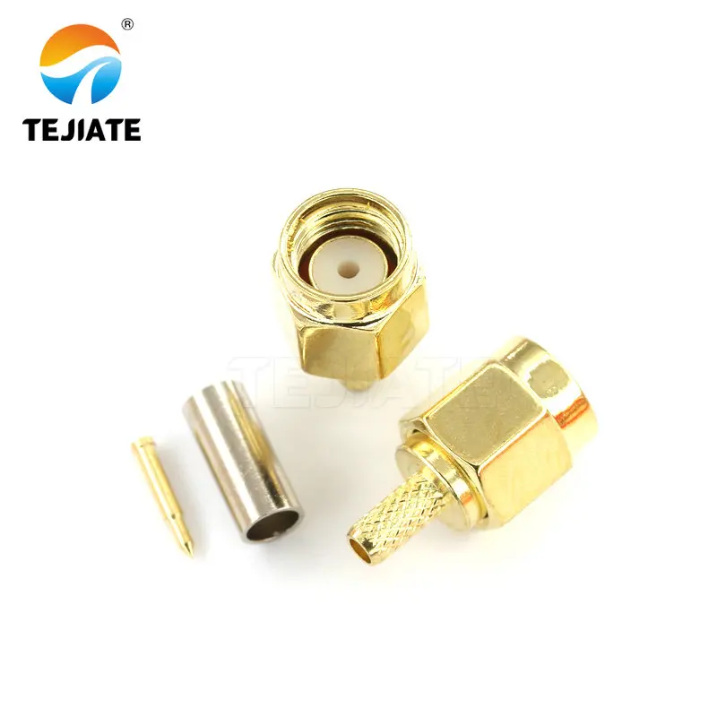 Conector coaxial RF de alta calidad, junta de compresión, rosca interna, agujero de pin, piezas/KY/SMA-J/3/5/7 SMA, 1 JW-1.5