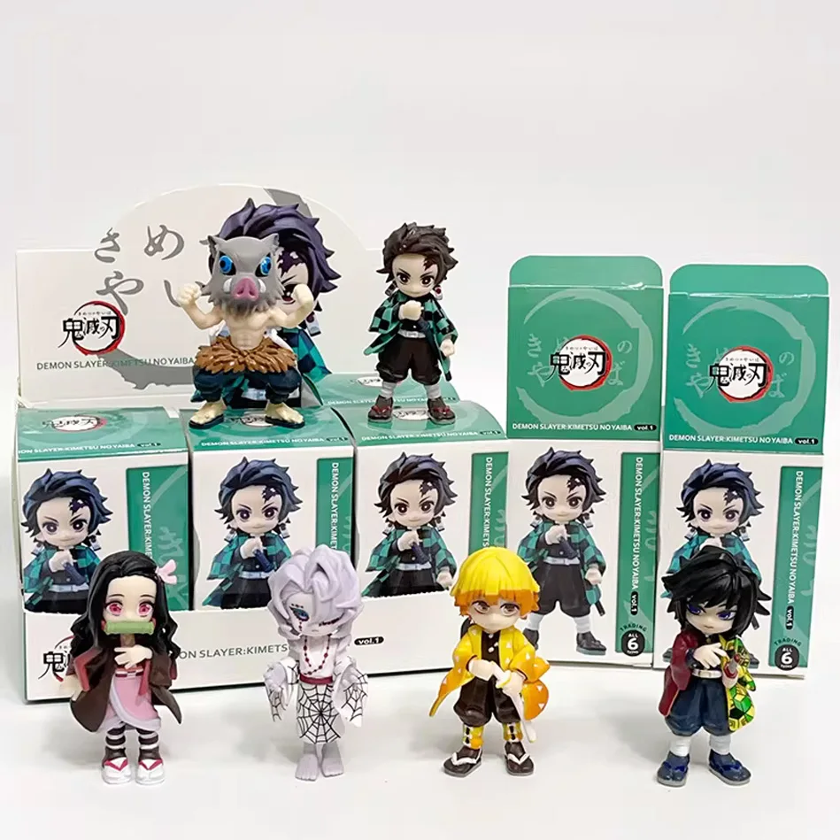 

Горячая подлинная фигурка Bushiroad Palverse Demon Slayer: Kimetsu No Yaiba, аниме-фигурка, слепая коробка, том 1, орнамент, игрушка в подарок