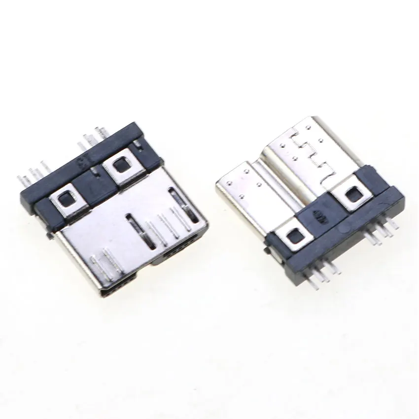 Cltgxdd 10pcs Micro USB 3.0 Male Connector B Type HI speed Data Transmmission 10Pin Soldering USB Jack