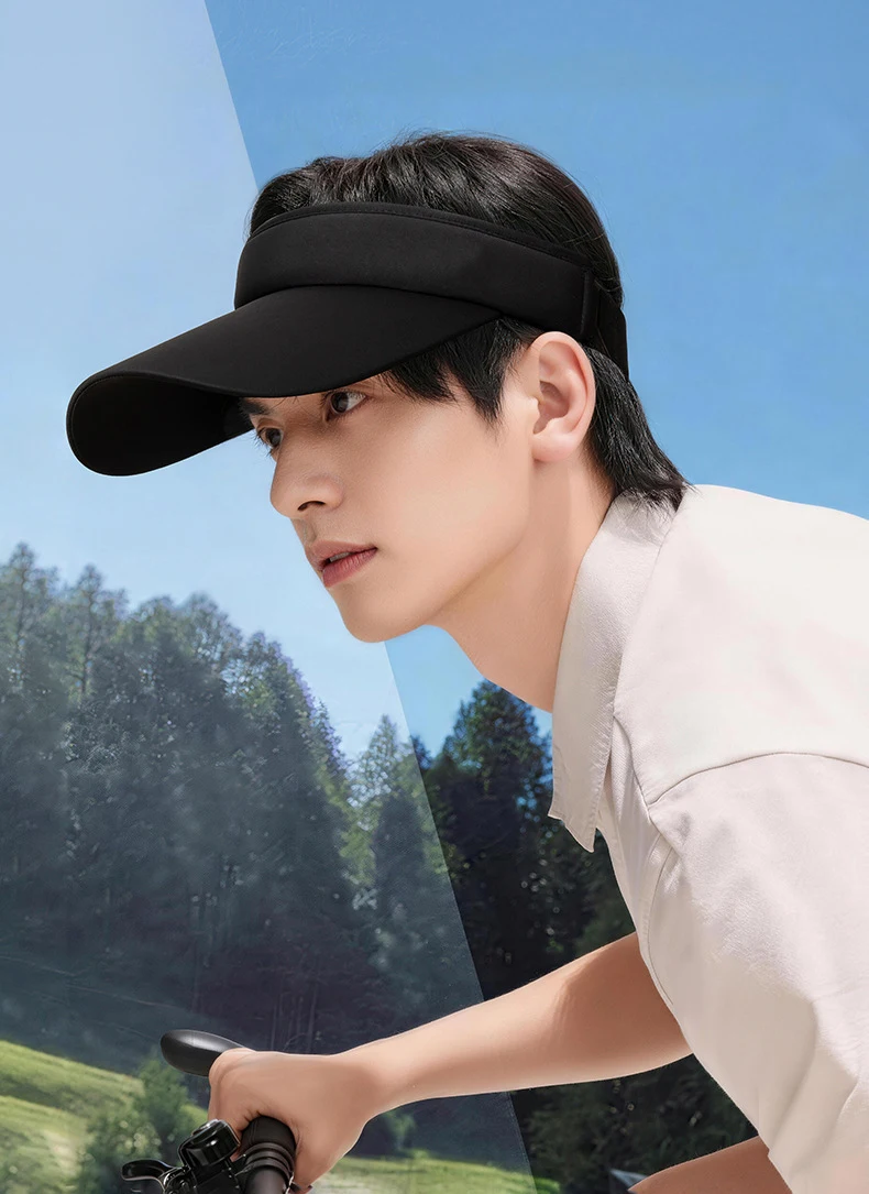 Running cap for men and women, outdoor sports in summer, large brim sunshade, sunscreen, duckbill cap