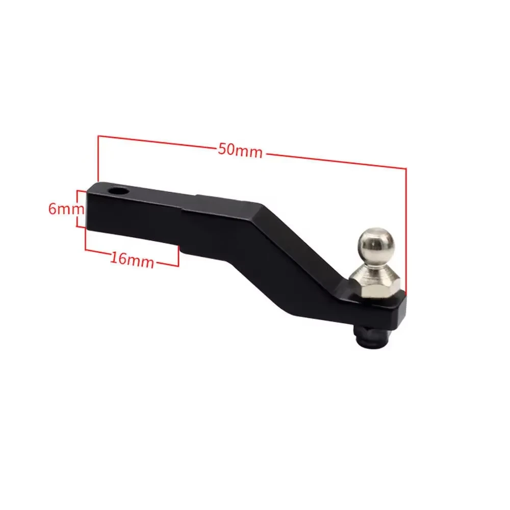 1/10 Scale RC Tow Hitch Trailer Hook for Rock Car Crawler Rear Bumper Compatible for TRX4 SCX10 II 86100 D90 CC01 view 3