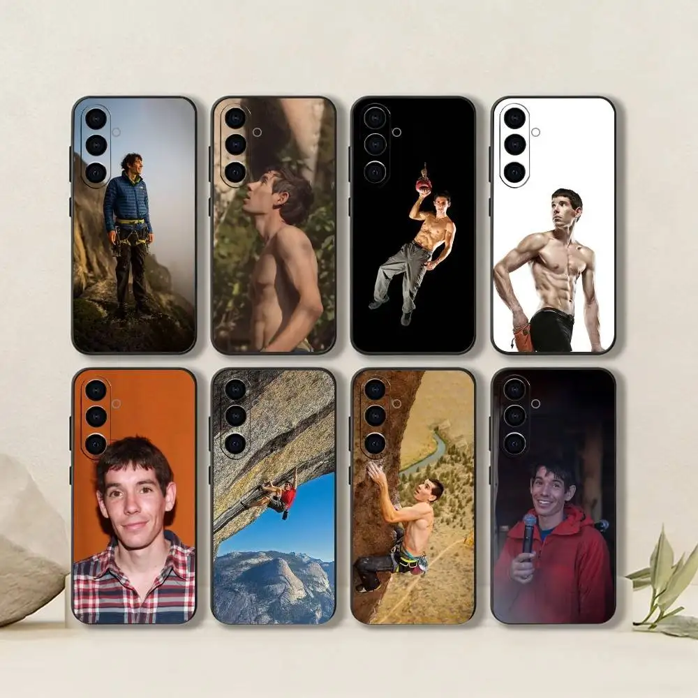 

Alex Honnold Phone Case For Samsung Galaxy A73,A72,A71,A70,A53,A52,A51,Soft Silicone Black Cover