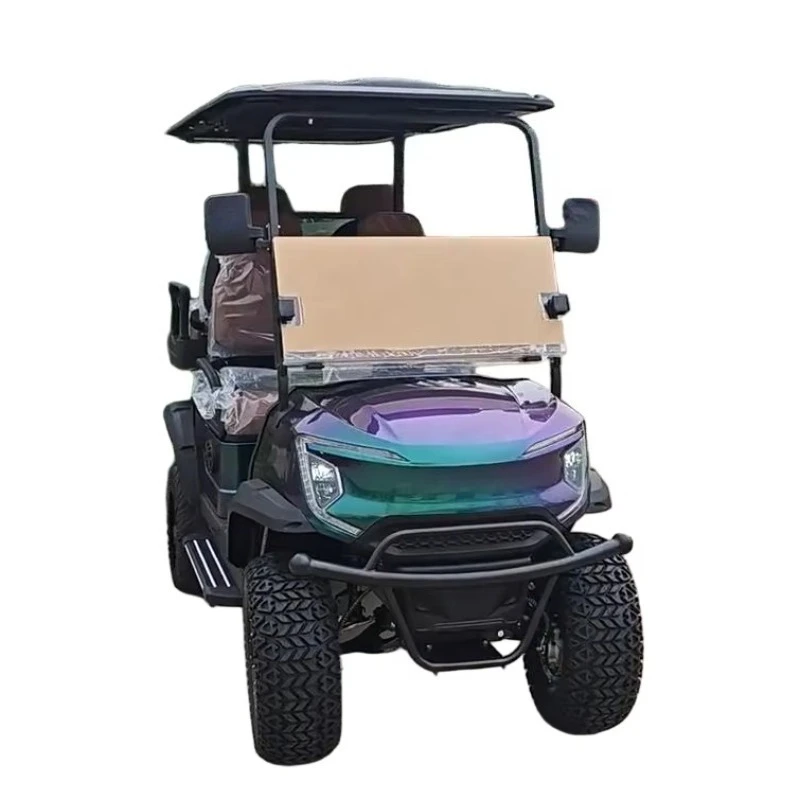4 Person Electric Golf Cart 72V Lithium Battery Durable  Efficient Perfect for Golf Course  Resort Transportation