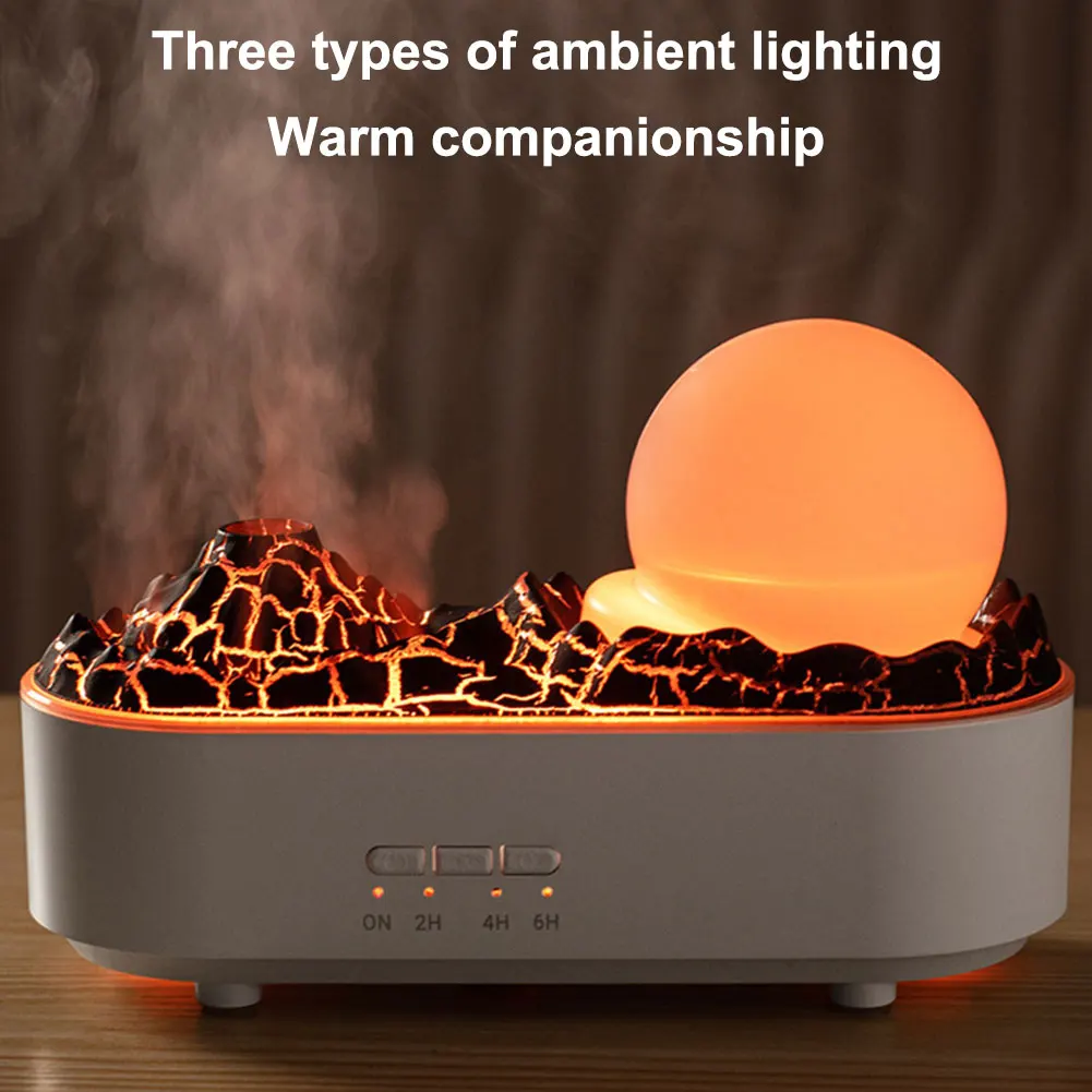 Volcano Essential Oil Diffuser with Night Light Cool Mist Humidifier Aroma Diffuser for Bedroom Home Office