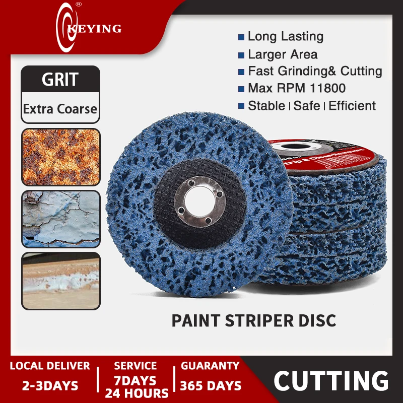 Sanding Wheel for Metal Polishing | Paint & Rust Removal, Fits 100/115/125MM Grinders