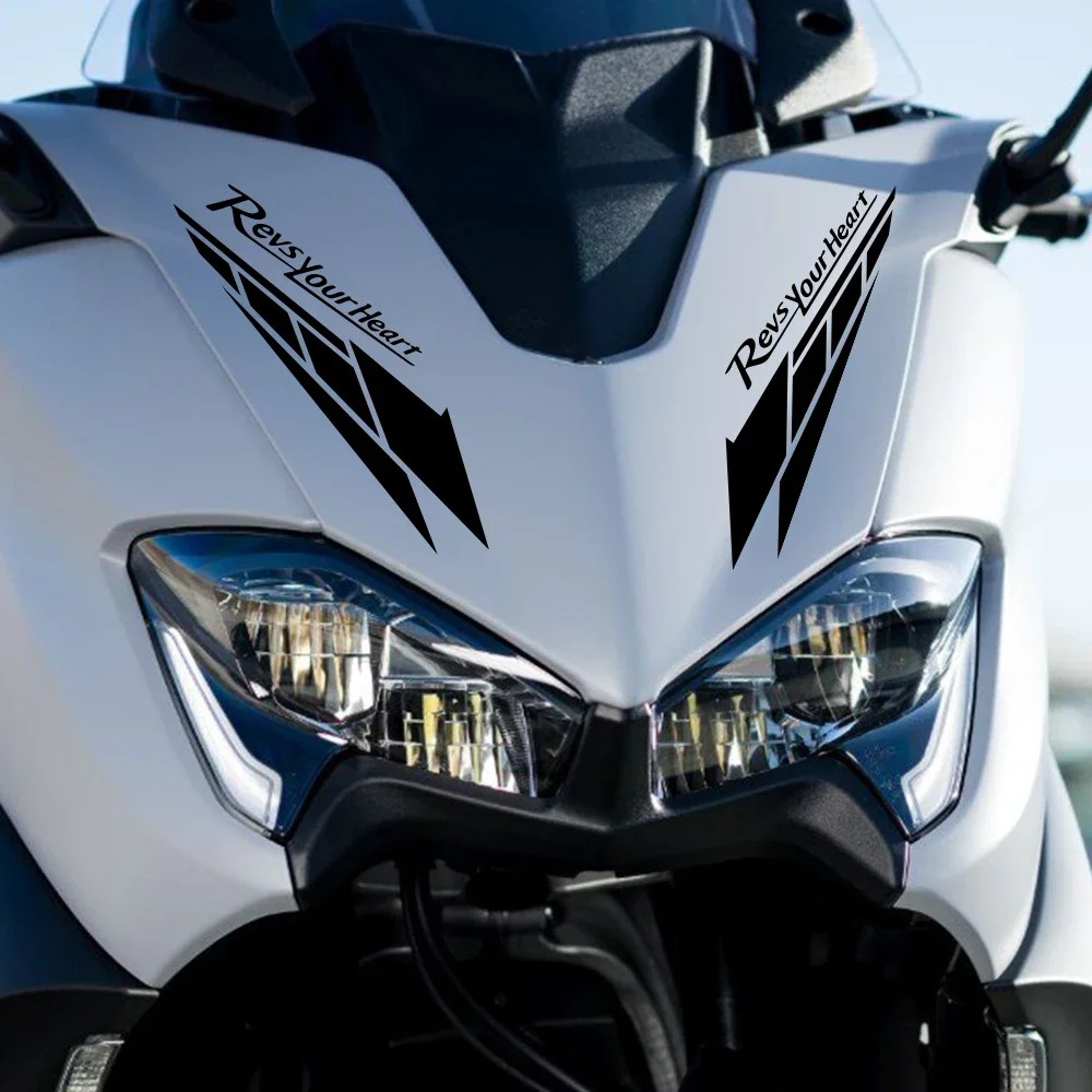 

Наклейки на мотоцикл REVS YOUR HEART, креативные виниловые наклейки с защитой от царапин, декоративные наклейки для боковых обтекателей мотоцикла, для YAMAHA