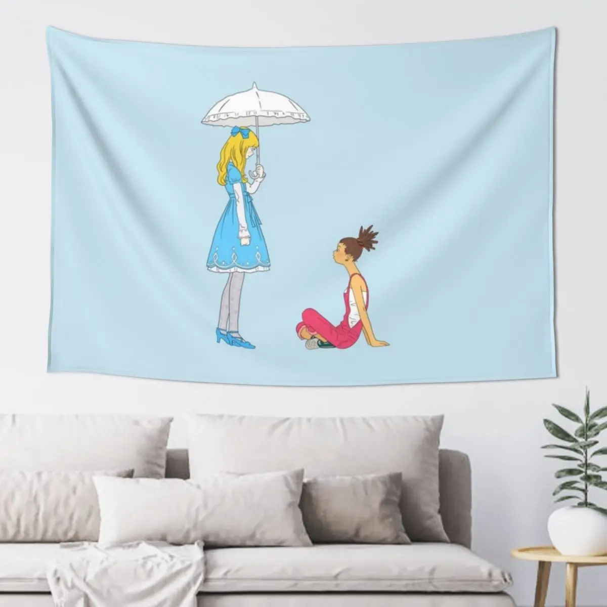 Carole & Tuesday Tapestry On The Wall Kawaii Room Decor Tapestry