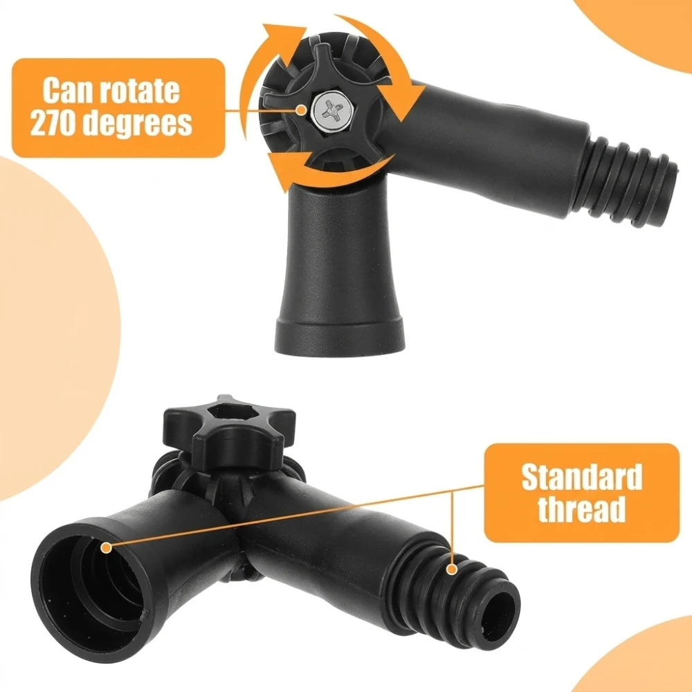 Flexible Rotating Head Extension Rod For Paint Roller Cleaning Tool Suitable For Window Gutter Wall Surface Treatment