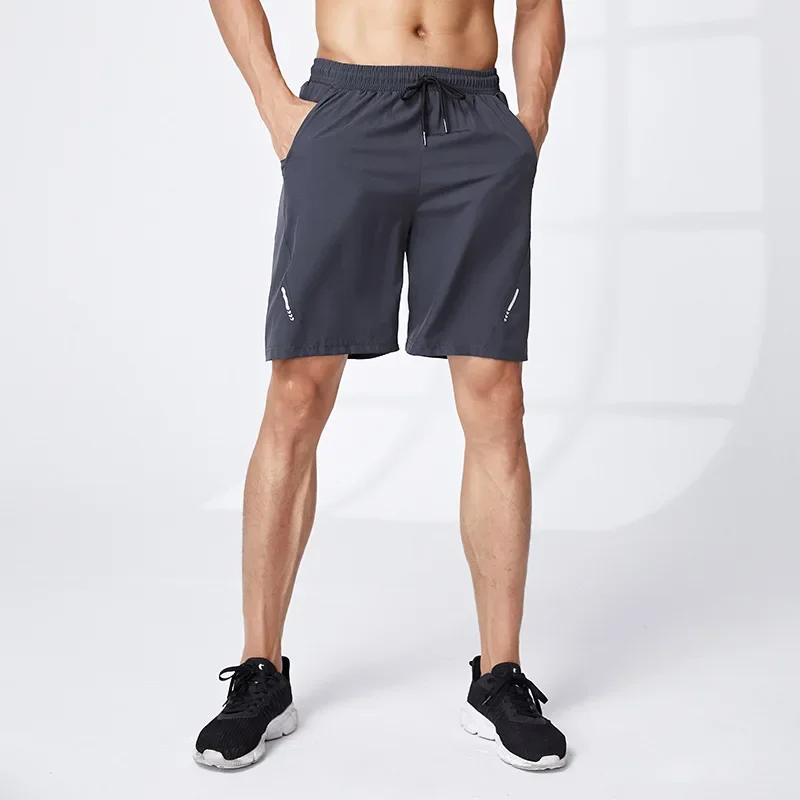 Men Running Sports Shorts Summer Thin Quick-dry Elastic Casual Gym Shorts Workout Training Fitness Jogging Beach Short Pants