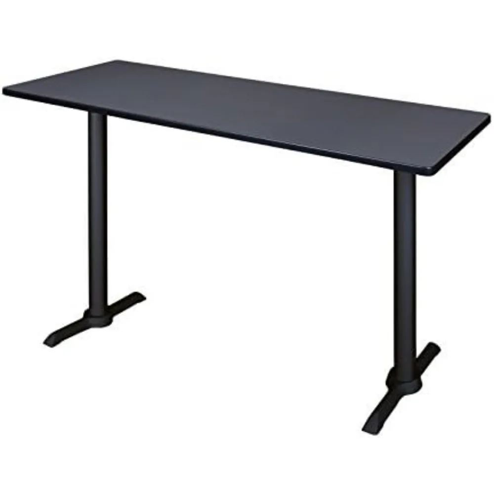 Mesa de treinamento Café Cain 60 por 24 polegadas, cinza