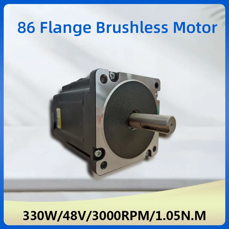 86 BLDC Motor QW86Y2H03L30330 48V Brushless DC 330W 3000rpm 1.05N.M Body Length 105mm Brushless Motor