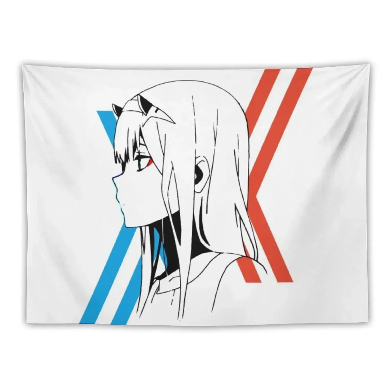 Darling In The Franxx Zero Two Tapestry Aesthetic Room Decorations Aesthetic Room Decoration Tapestry