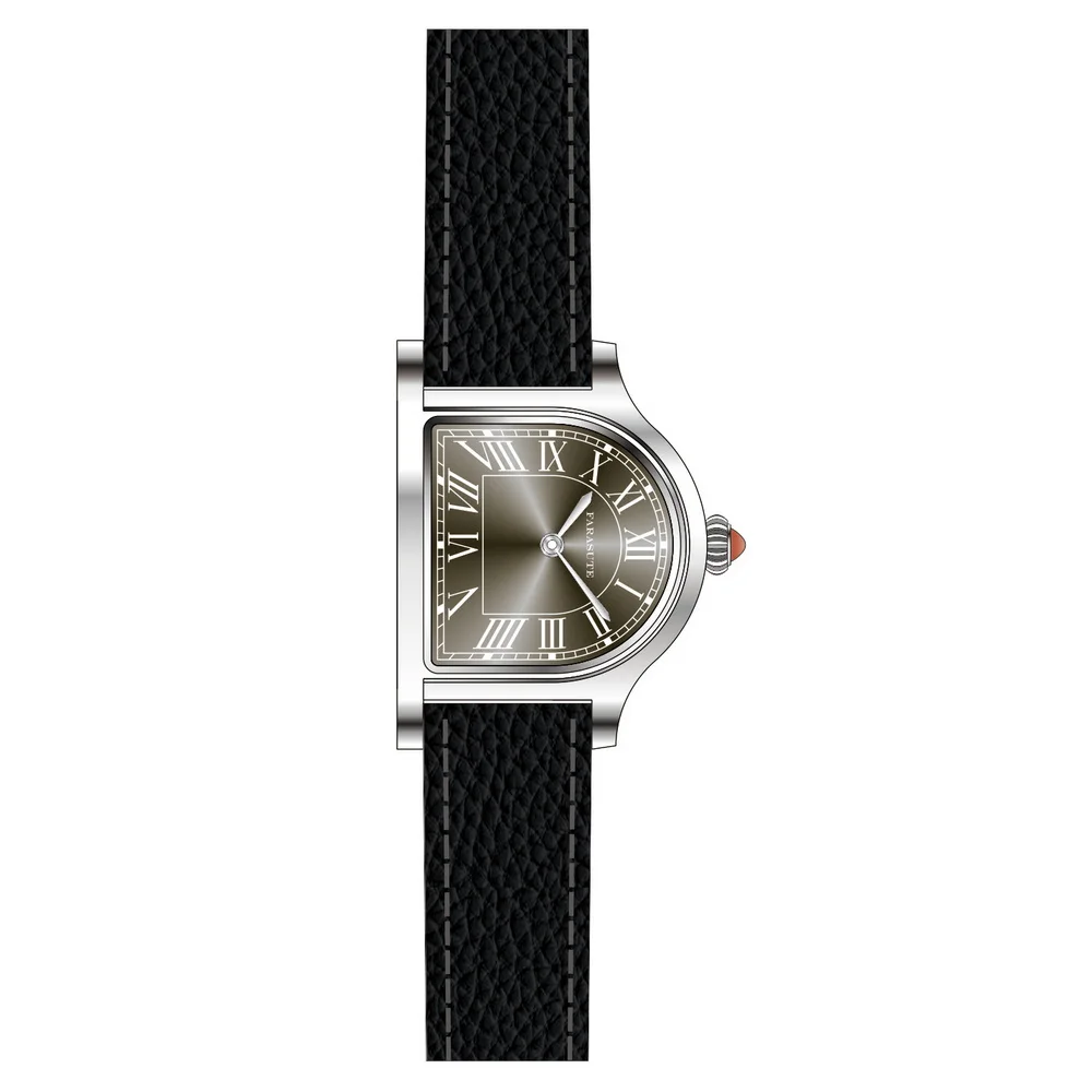 FARASUTE زوجين ساعة رجالي ساعة كوارتز السيدات ساعة اليد النساء الساعات فريدة من نوعها غير النظامية شكل الياقوت مرآة الم فهارس الرومانية