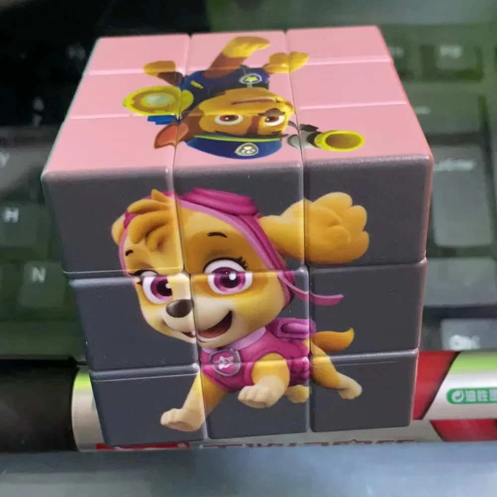 PAW Patrol Chase Cartoon Kids Rubik Cube Toys Early Childhood Education Development Intellectual Boy Girl Fruit Puzzle 3×3 Set