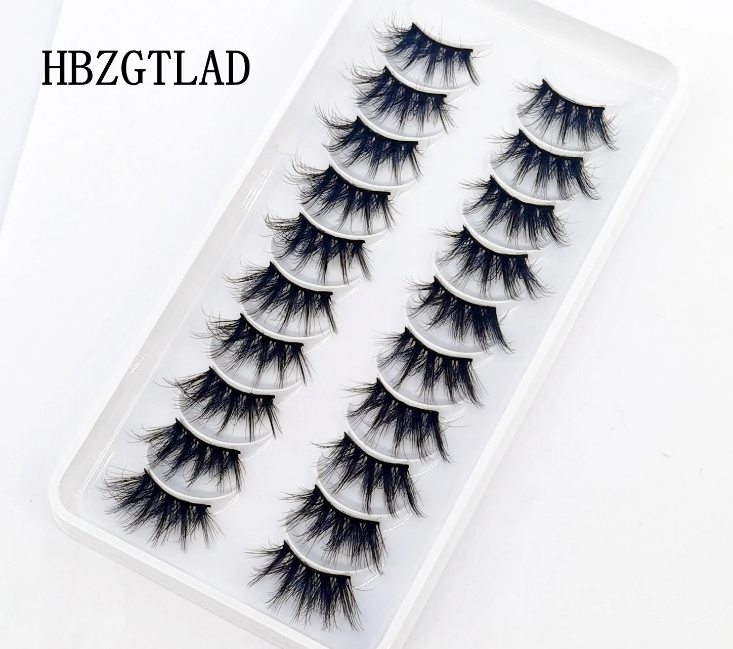 New 10 Pairs Half Eye Lashes Natural False eyelashes Handmade Faux 3D Mink Lashes Makeup Tools Reusable Eyelash Extension