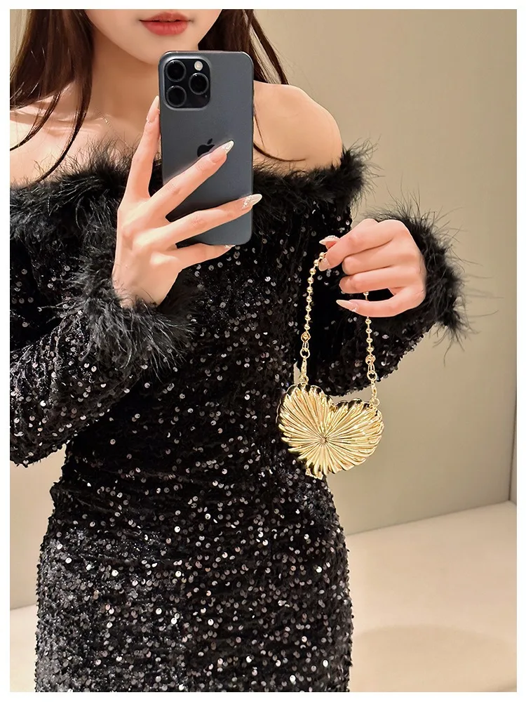 2025 Mini Damen Acryl Abendtasche Designer Luxus Gold Silber Handtaschen Geldbörse für Hochzeit Party Kette Umhängetasche Umhängetasche – Detail 9