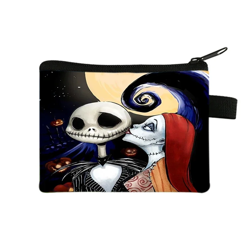 The Nightmare Before Christmas Coin Purse Female Wallets Portable ID Card Holders Children\'s Key Storage Bag Birthday Gifts