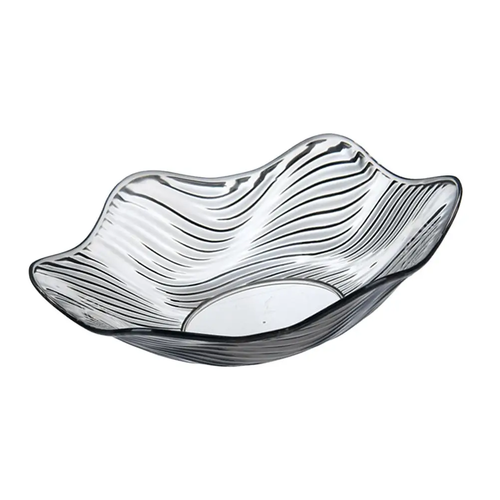 

Serving Food Trays Appetizer Plates Glass Decorative Bowl Grey Snack Floral Containers