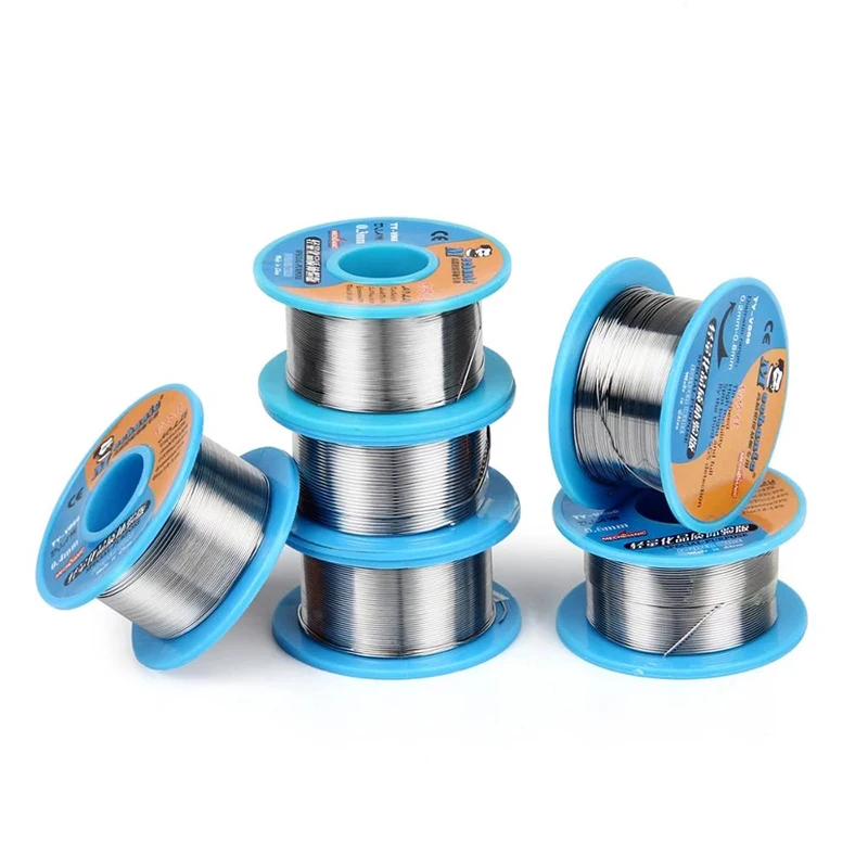 Thợ Cơ Khí 40G/0.2/0.3/0.4/0.5/0.6/0.8Mm 63/37 Nhựa Thông Core Uy Tín dẫn 183 ℃ Nóng Chảy Hàn Dây Hàn Thông Lượng 1.0-3.0% Sắt Dây Cuộn Cáp
