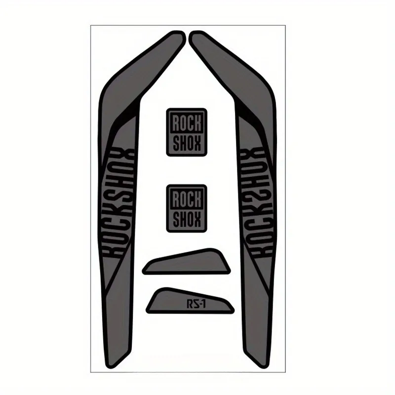 2D 평면 스티커 6개 세트, 자전거 포크 프레임 위장 스티커, 내구성 있는 PVC 소재, 다채로운 파이프 장식 스티커