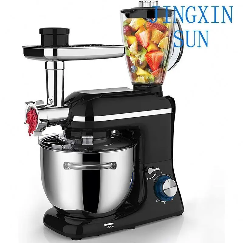 Factory Wholesale Kitchen Appliances Home 3in1 Multifunctional Stand Mixer With Blender and Meat Grinder Parts Food Mixers