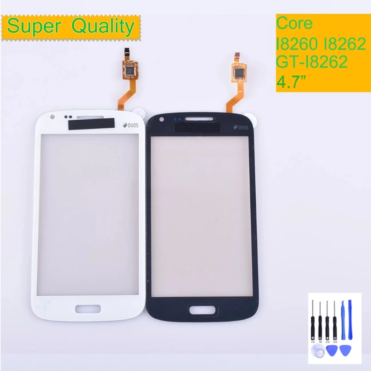 For Samsung Galaxy Core GT i8260 i8262 i8268 Touch Screen Panel Sensor Digitizer Front Glass Lens Touchscreen lokmat zeus 2 smartwatch 1 69 tft voll touchscreen gps sportarmband herzfrequenz blutsauerstoffmonitor rot