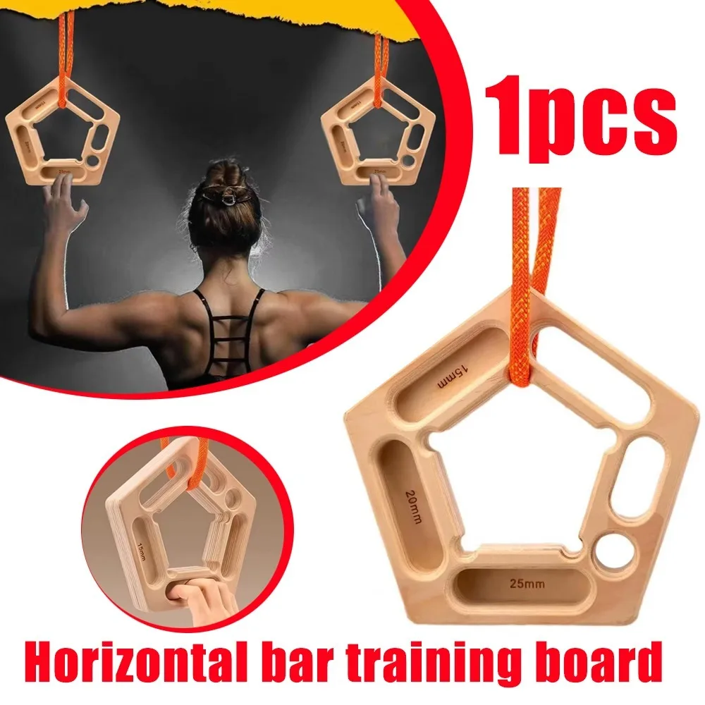 Tabla colgante para escalada en roca, entrenamiento en casa, fortalecedor de dedos, agarre extraíble, entrenamiento de brazos, soportes para escalada en roca en interiores y exteriores
