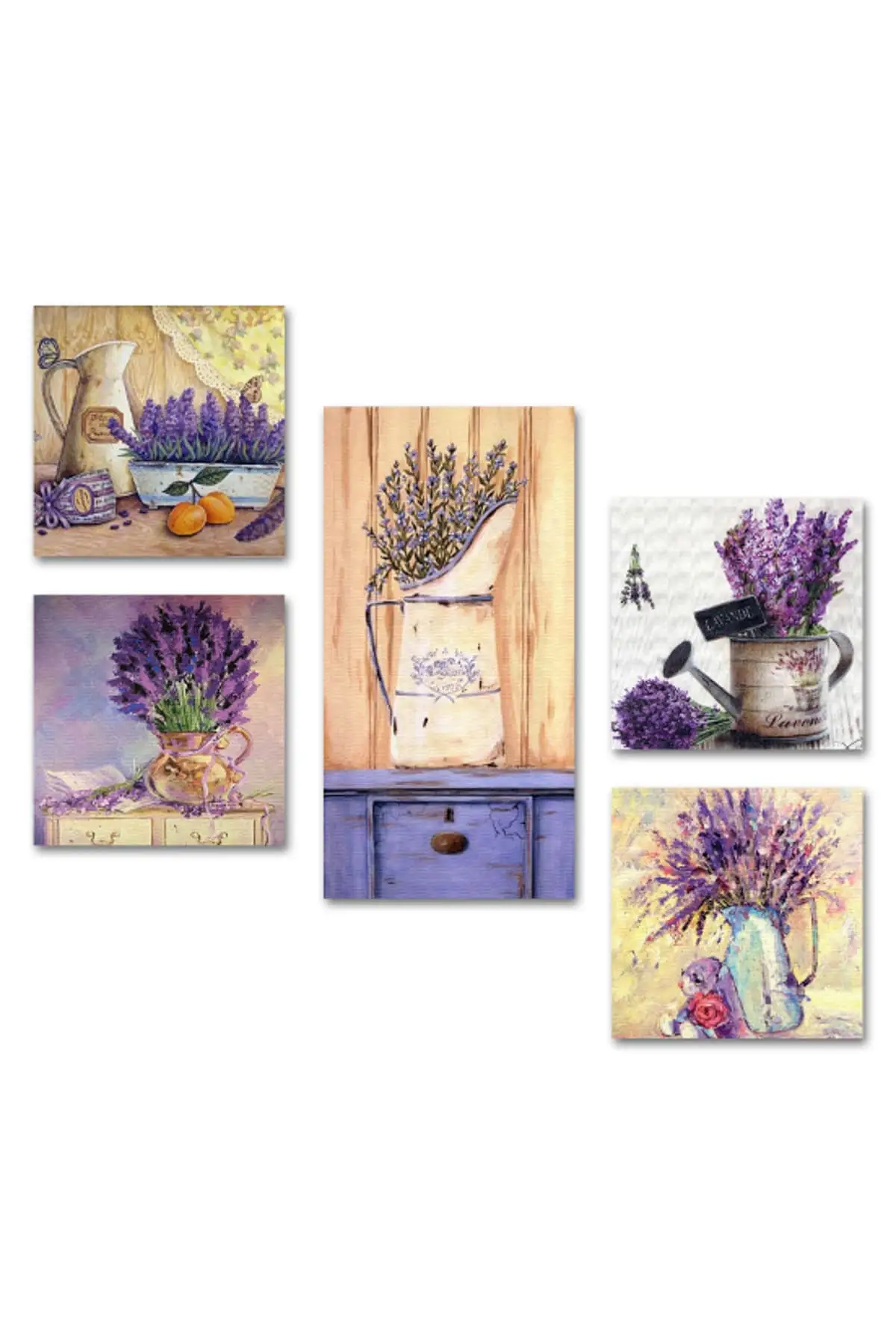 Collage Stijl 5 Stuk Mdf Tafel Atf64