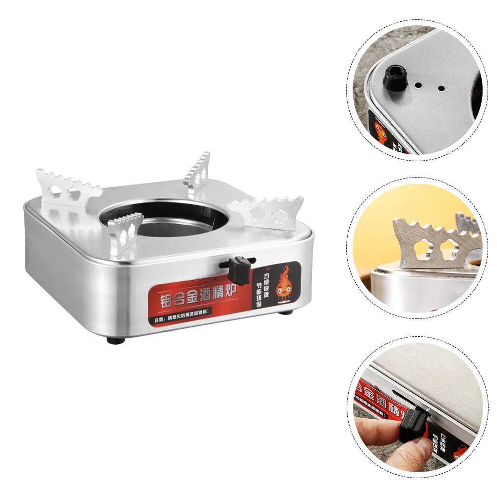 Aluminum Alloy Portable Alcohol Stove for Camping, Outdoor Cooking, and Heating – Lightweight & Compact