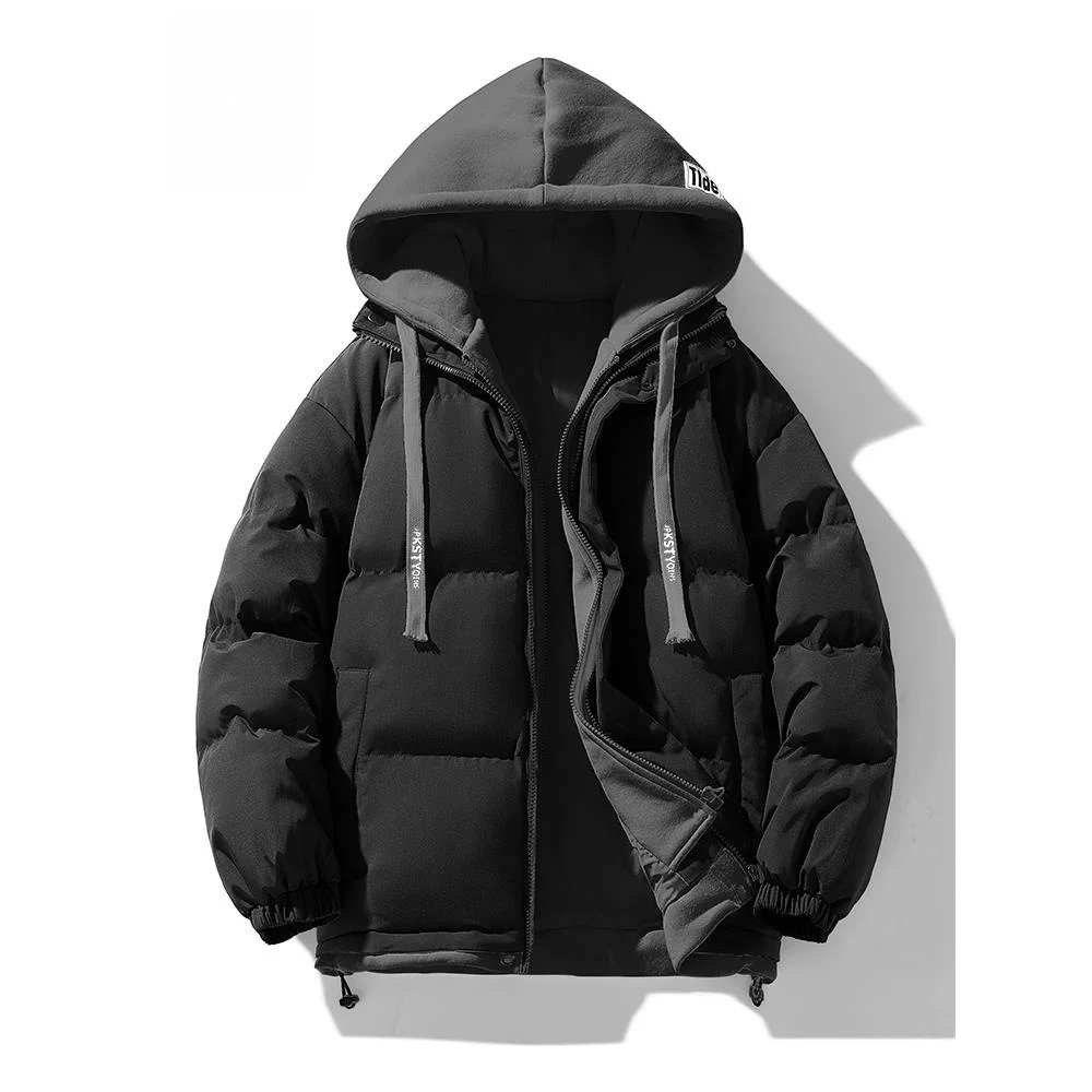 

Мужская тонкая подкладка из хлопка с капюшоном и пухом Jaet Winter Faion Urban Sle из полиэфирного волокна, длинное украшение на молнии све