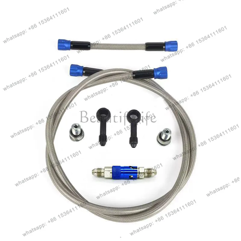 Motorcycle modification accessories AN3 calipers YouTube oil breaker/quick release combination set - stainless steel through