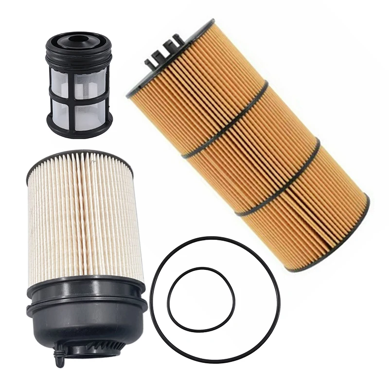 LF17511 Engine Oil Fuel Filter & Gasket Kit PF9908 Fit for Detroit Diesel Freightliner Cascadia Western Star Mercedes