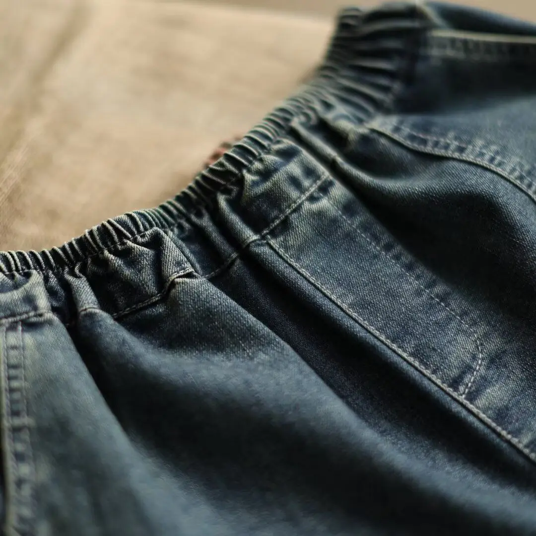 High Waist Jeans Woman Casual Loose Spring Denim Pants Vintage Embroidery Baggy Jeans For Women Harem Trousers Vaqueros Mujer
