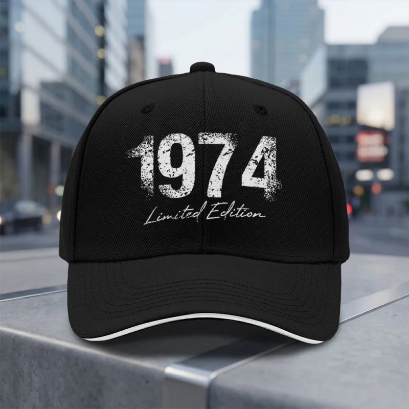 1974 Limited Edition Adjustable Baseball Cap – Lightweight Breathable Retro Cap for Daily Wear & Commuting, Hand Washable