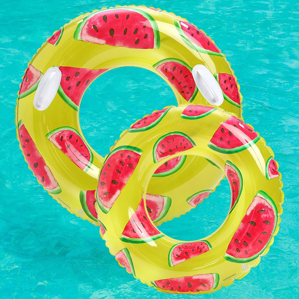 1 Pcs Watermelon Swim Tube Inflatable Pool Float Pool  Accessory Swim Float Ring Summer Water Toys