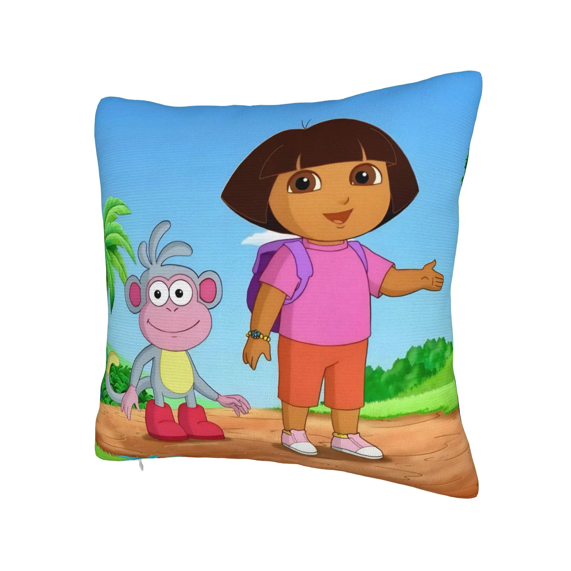 D-Doras The Explorers Pillowcases Stuff Soft Cushion Cover Decorations  Throw Pillow Case Cover Home Multi-Size