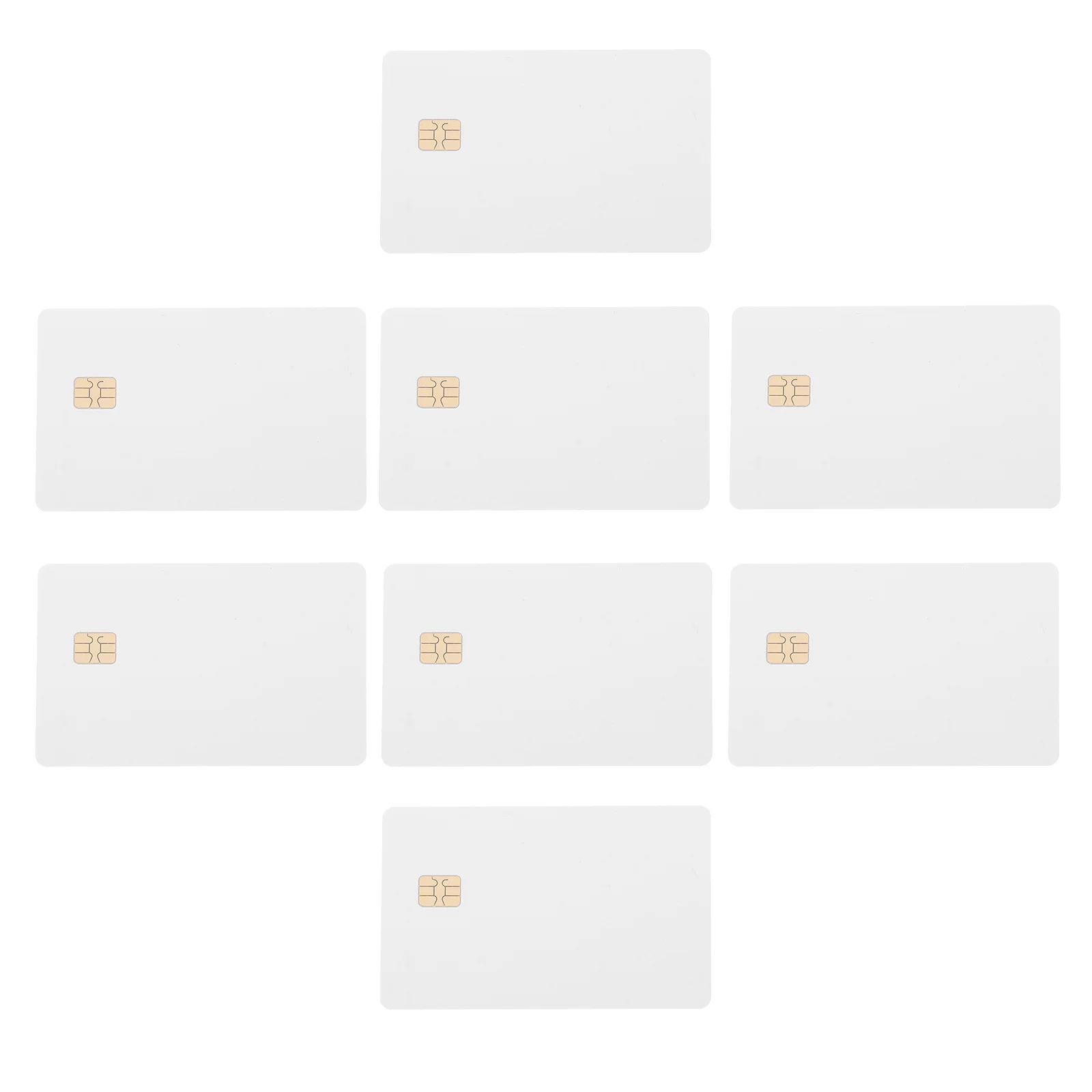 8 قطعة بطاقات PVC فارغة بيضاء قابلة للطباعة شارة الهوية للتحكم في تحديد السائق بطاقة مفتاح العضوية