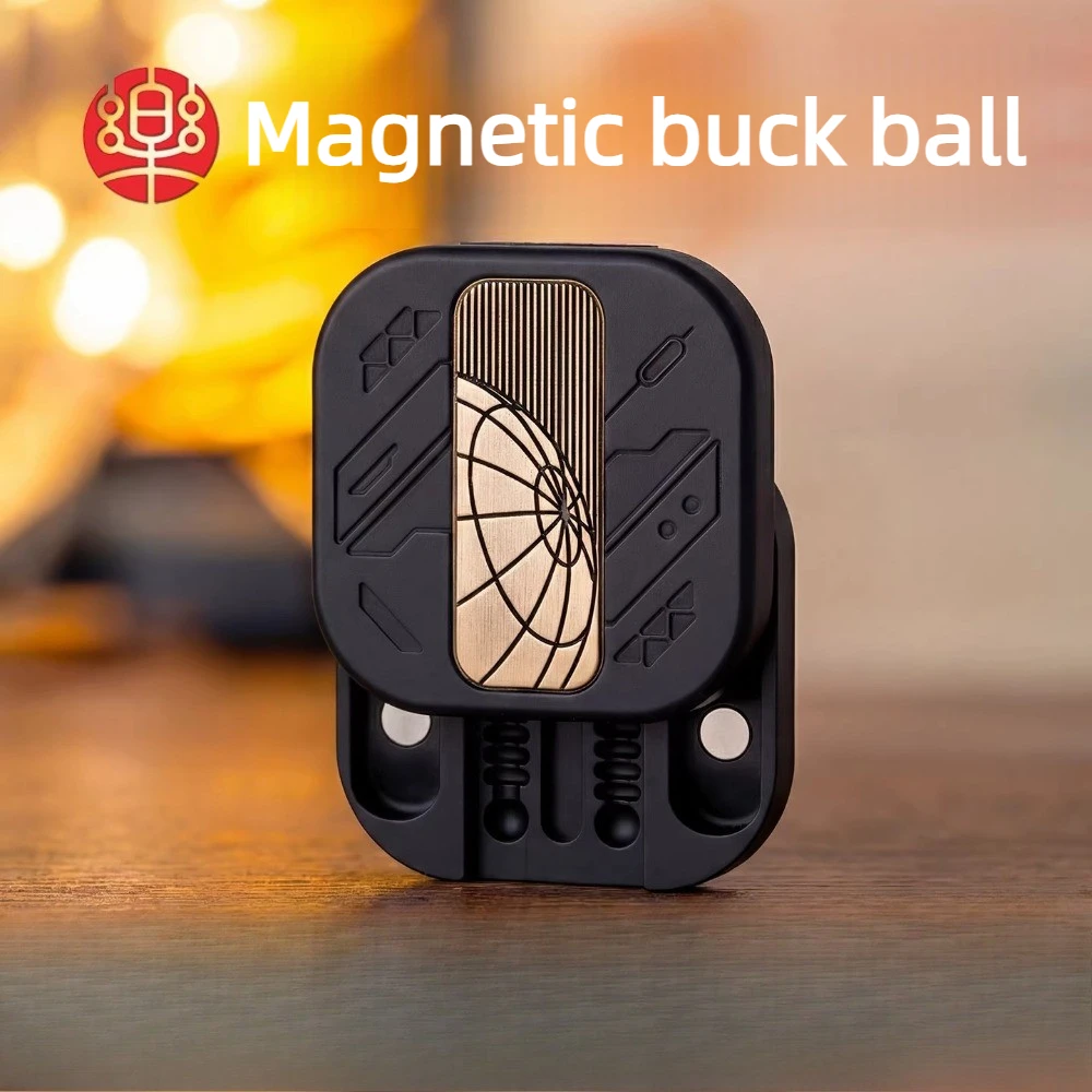 Leyang EDC Energy Cube Magnetic Buckyball Fingertip Card Push Desktop Decompression Toy