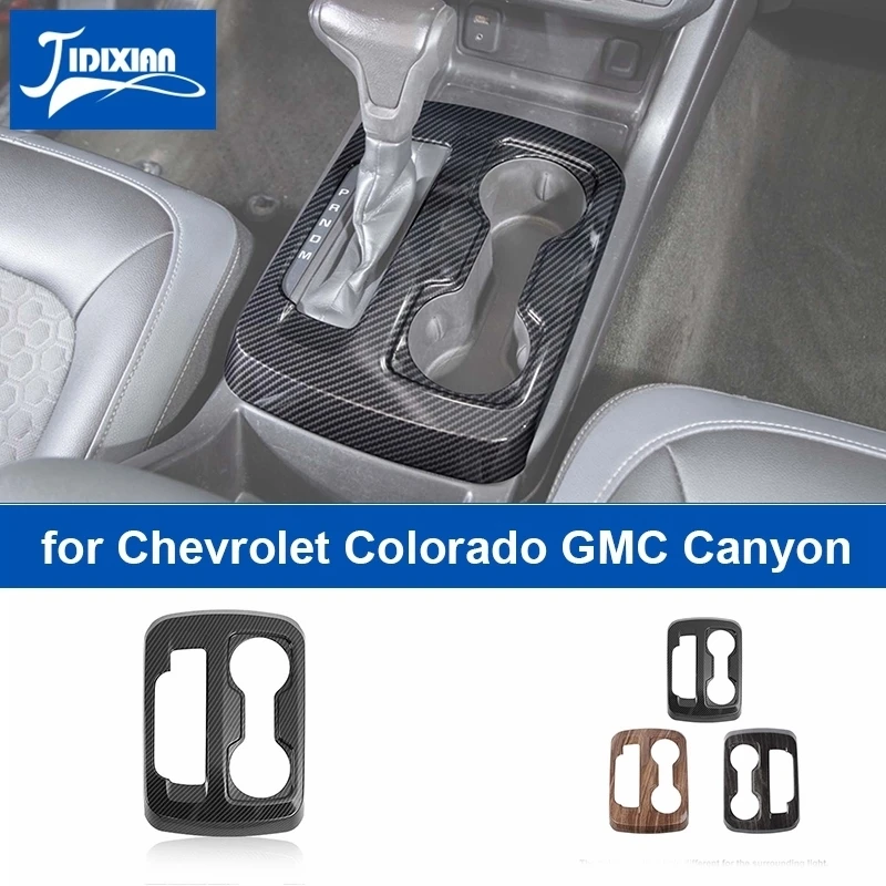 JIDIXIAN Car Gear Shift Panel Decoration Cover for Chevrolet Colorado 2014 Up for GMC Canyon 2014-2022 Interior Accessories